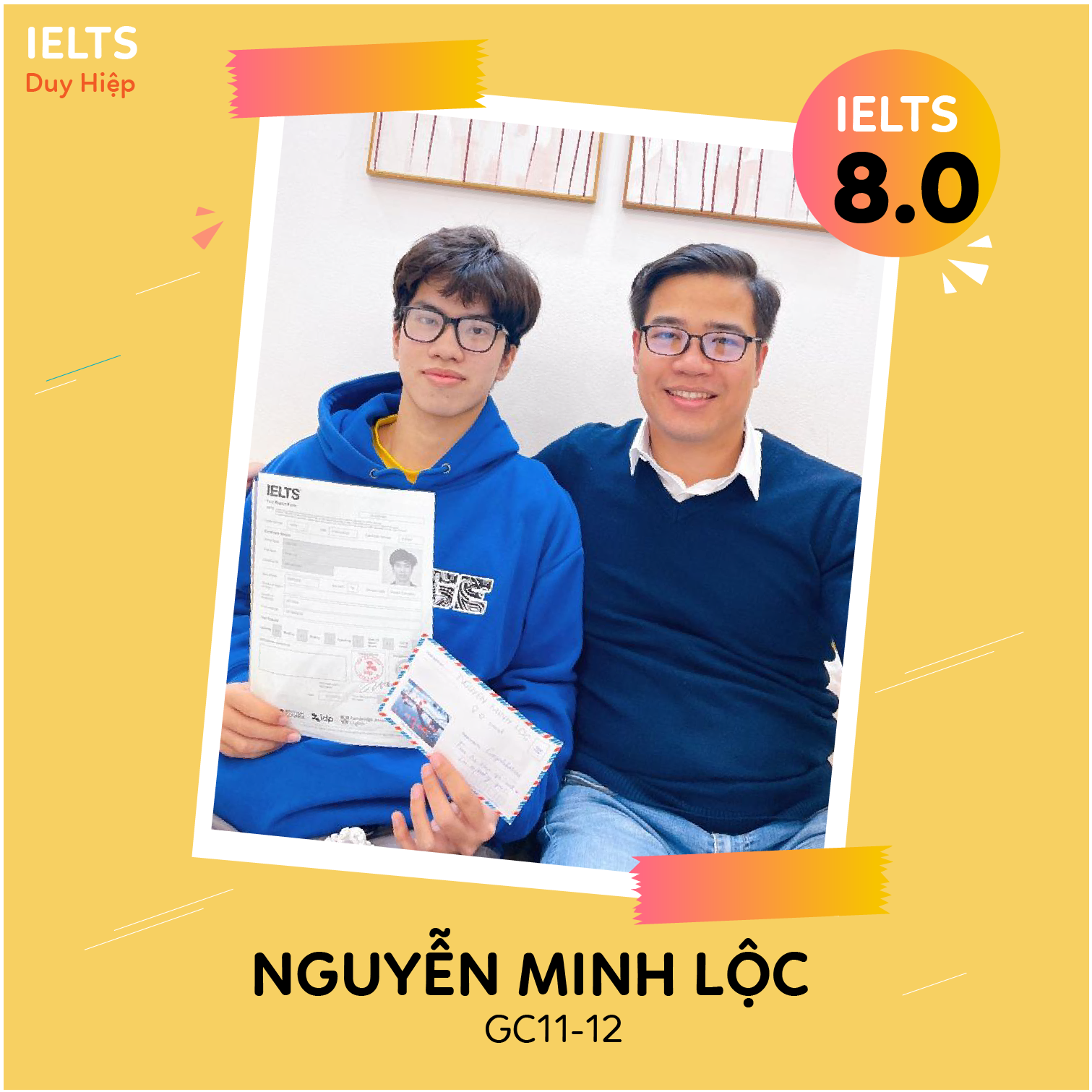WALL OF FAME - Nguyễn Minh Lộc 8.0 IELTS