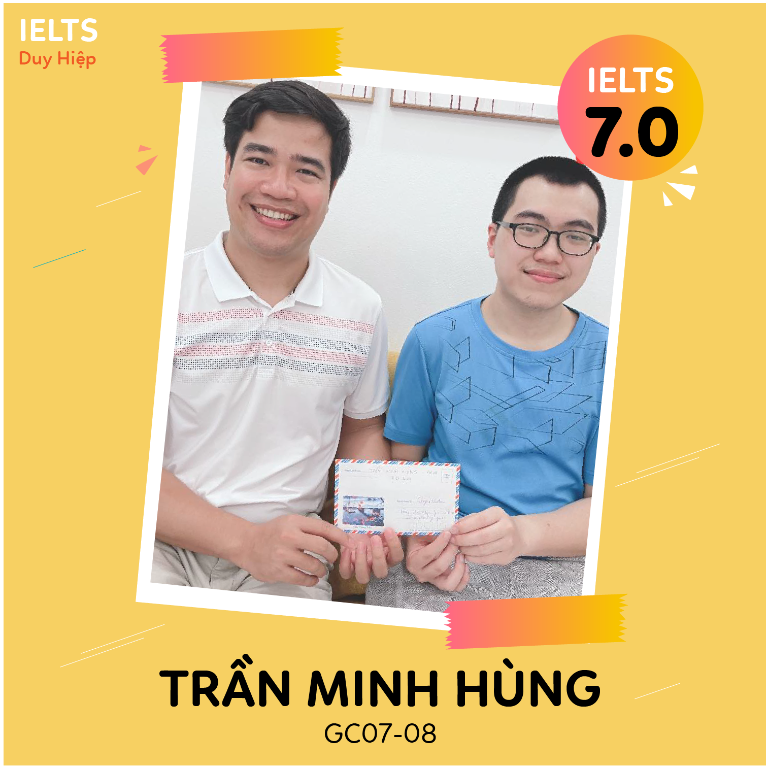 WALL OF FAME - Trần Minh Hùng 7.0 IELTS
