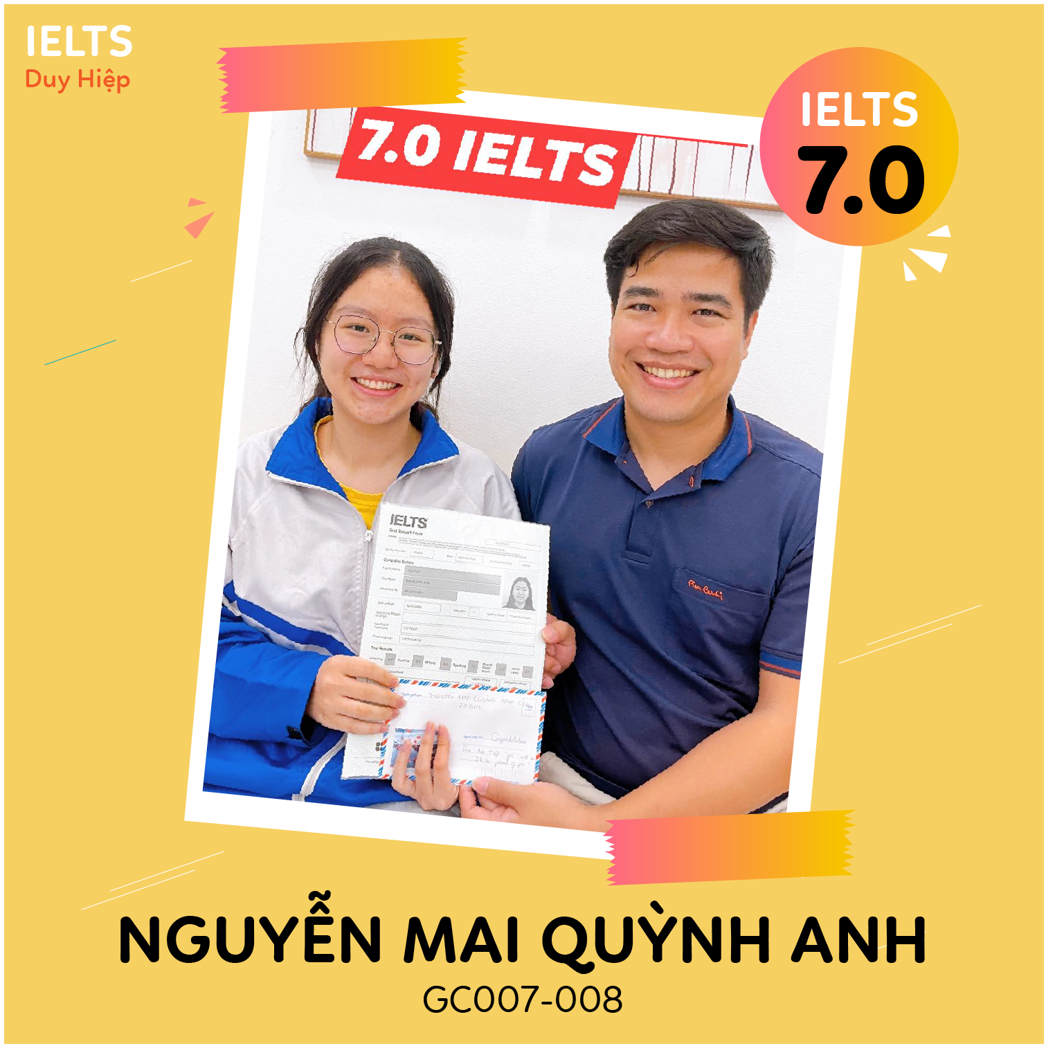 WALL OF FAME - Nguyễn Mai Quỳnh Anh 7.0 IELTS